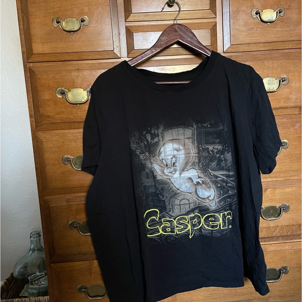 Halloween Graphic Tee Casper The Ghost Nostalgic 90s Plus Size Movie Pop Culture